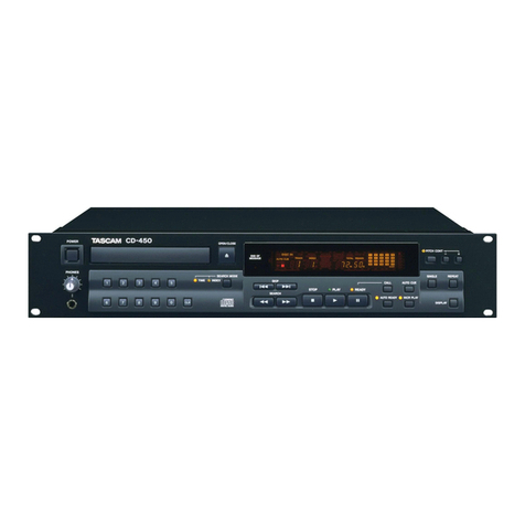 Tascam CD-450 CD-450 Technical documentation