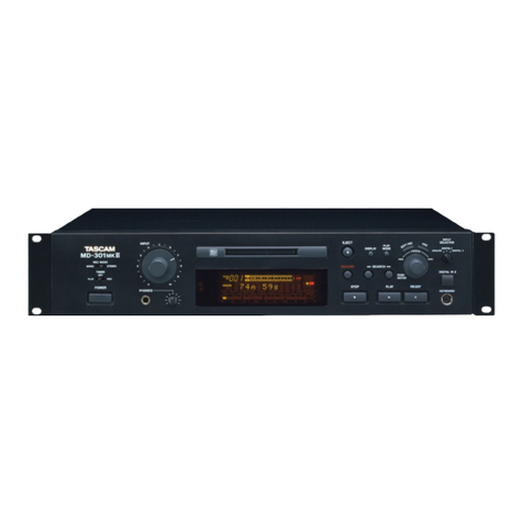 Tascam MD-301mkII owner's manual