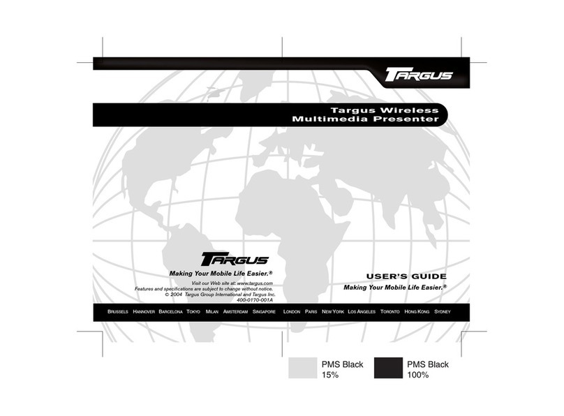 Targus 400-0170-001A User manual
