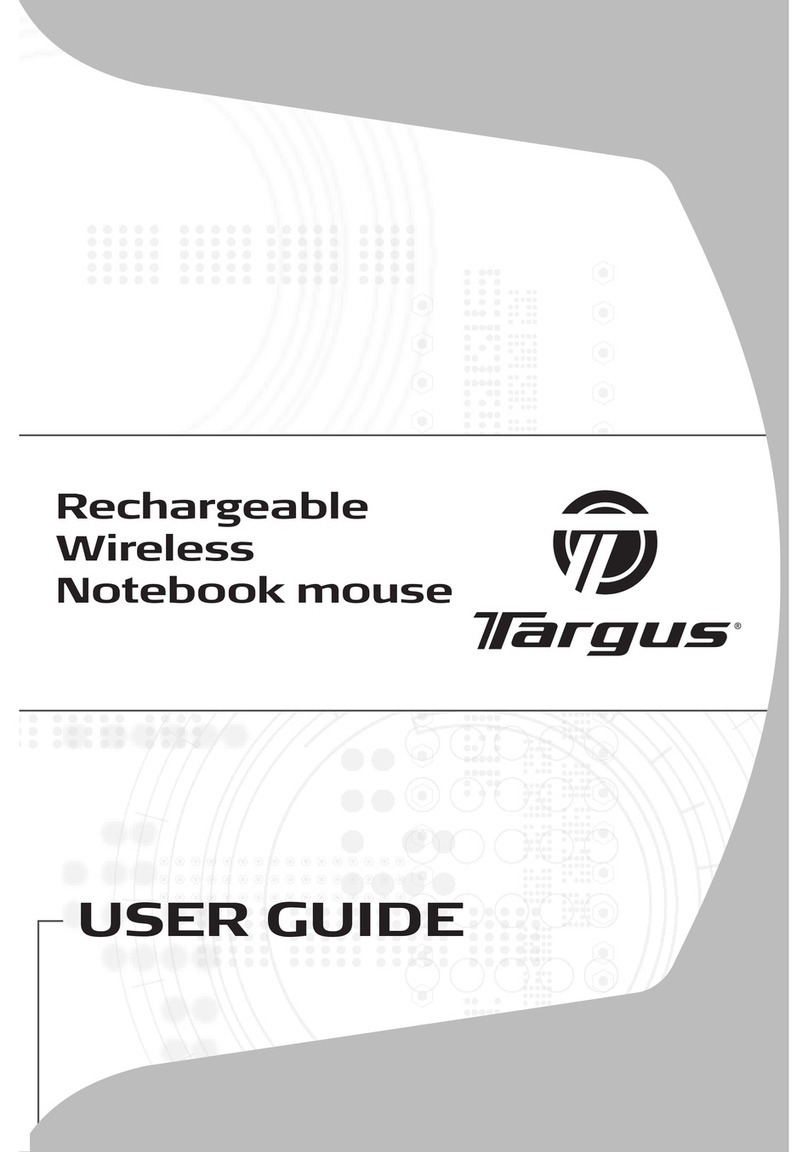 Targus Rechargeable Wireless Notebook Mouse User manual