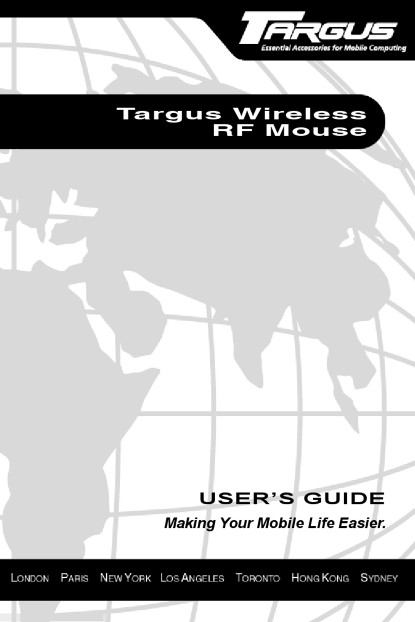 Targus Wireless RF Mouse User manual