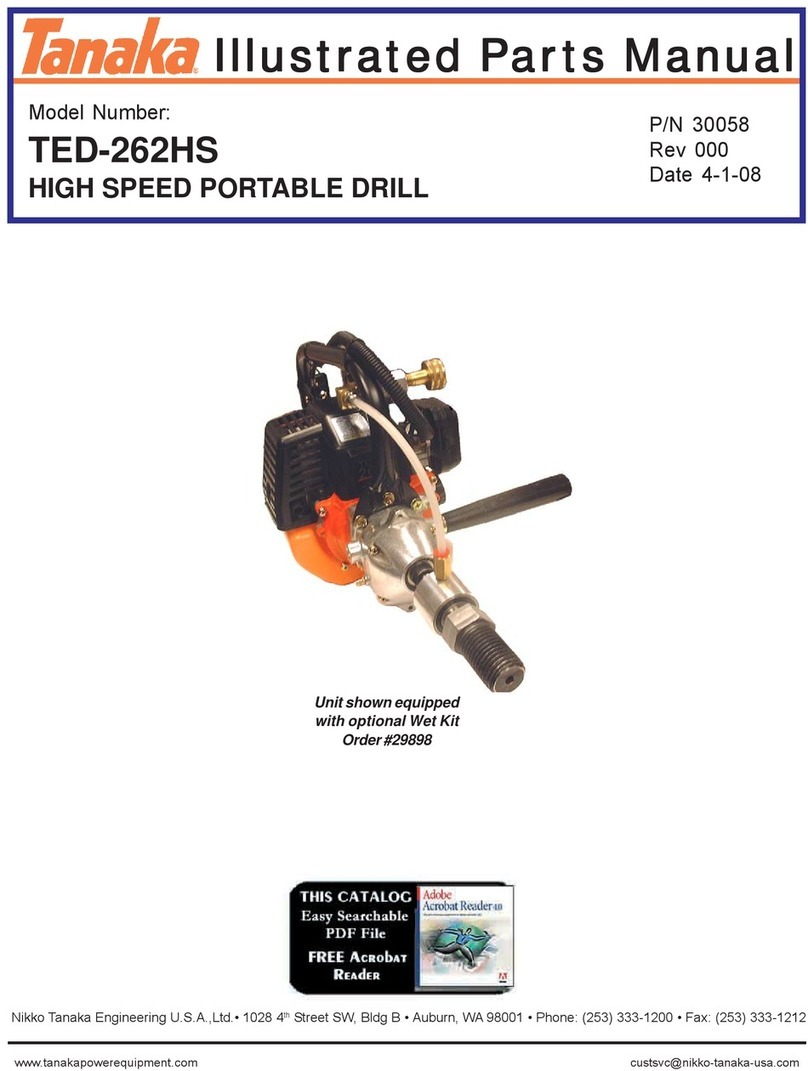 Tanaka TED-262HS Illustrated parts manual