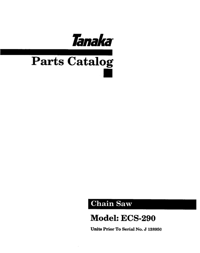 Tanaka ECS-290 Instruction Manual
