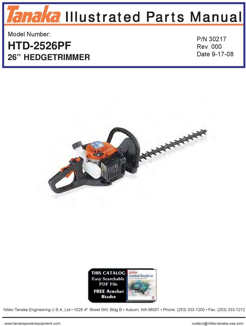 Tanaka HTD-2526PF Illustrated parts manual
