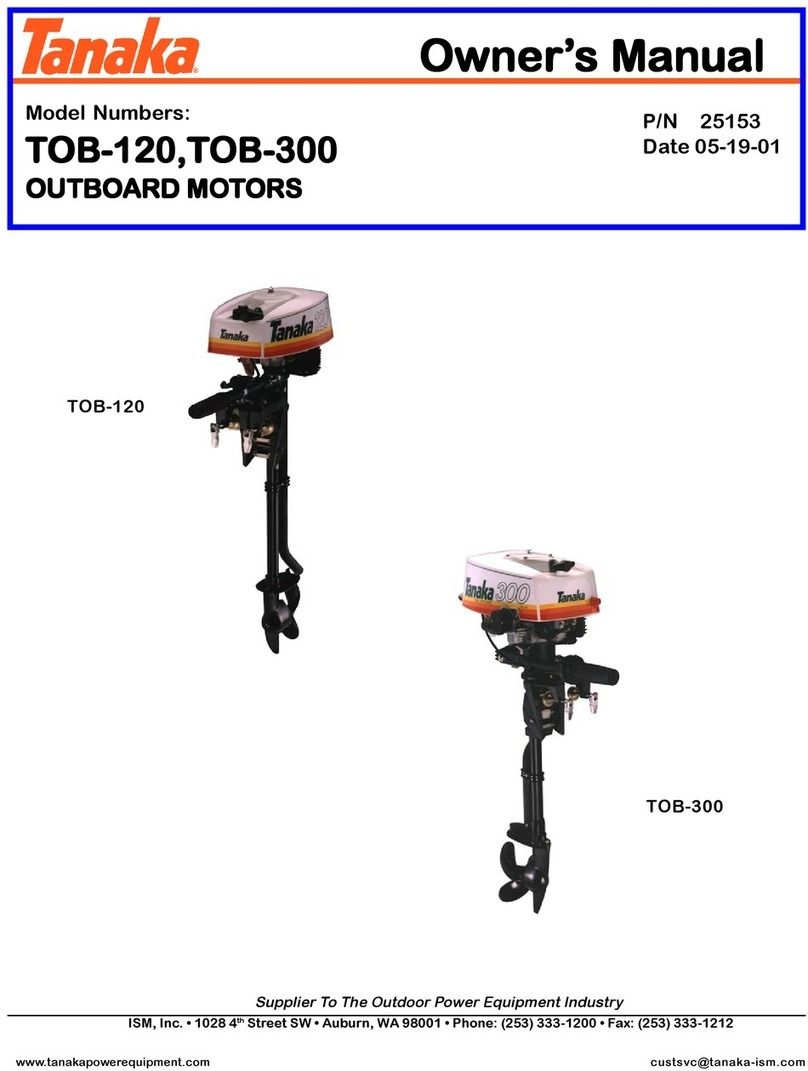 Tanaka TOB-120 owner's manual