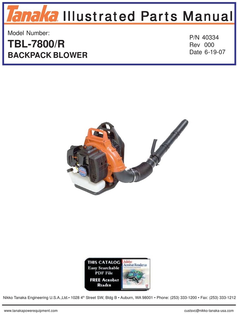 Tanaka TBL-7800/R Illustrated parts manual