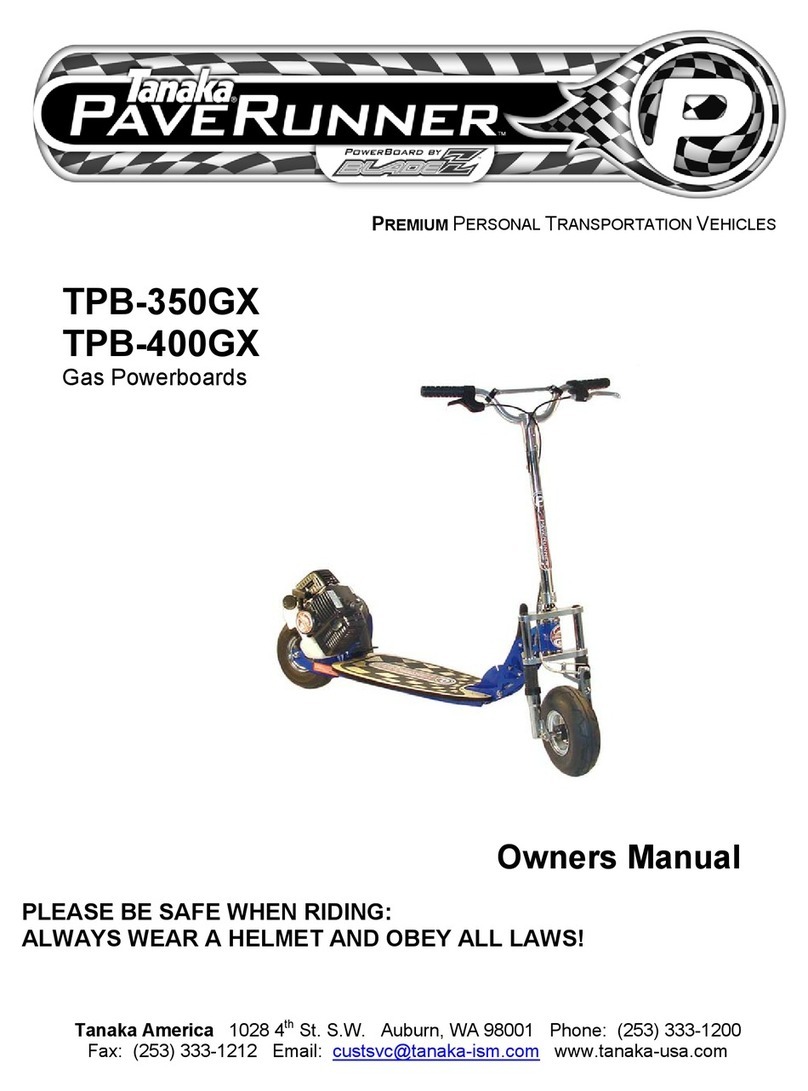 Tanaka PaveRunner TPB-350GX User manual
