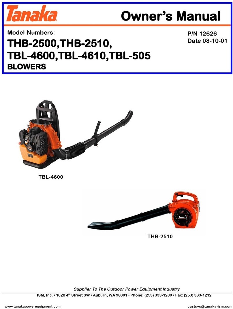 Tanaka TBL-4600 owner's manual