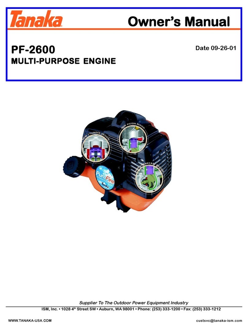 Tanaka PF-2600 owner's manual