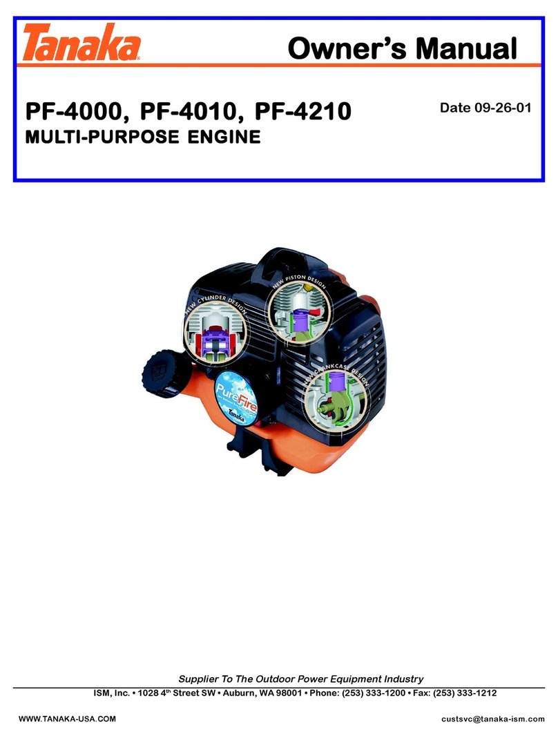 Tanaka PF-4000 owner's manual