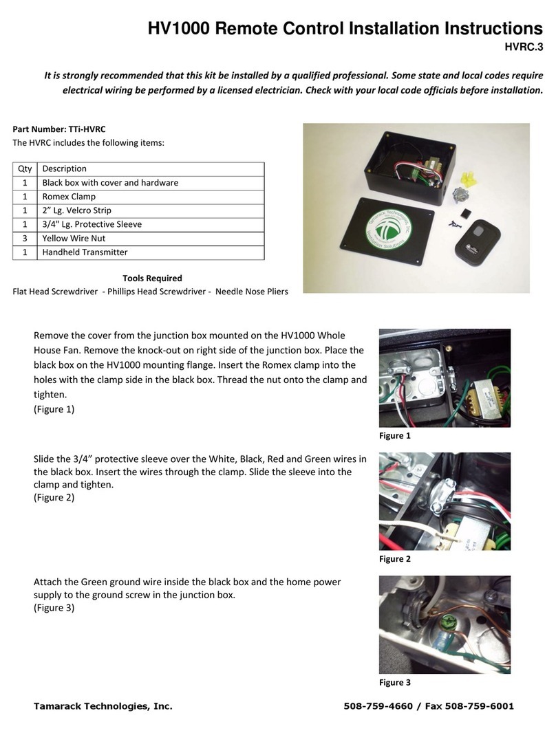 Tamarack Technologies HV1000 User manual