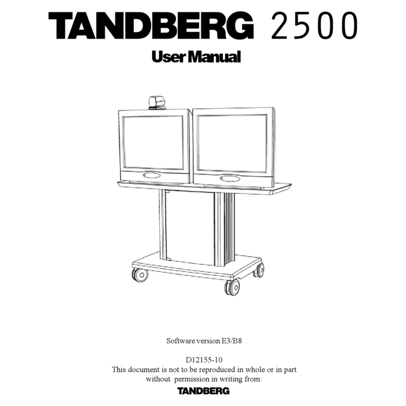 TANDBERG D12155-10 User manual