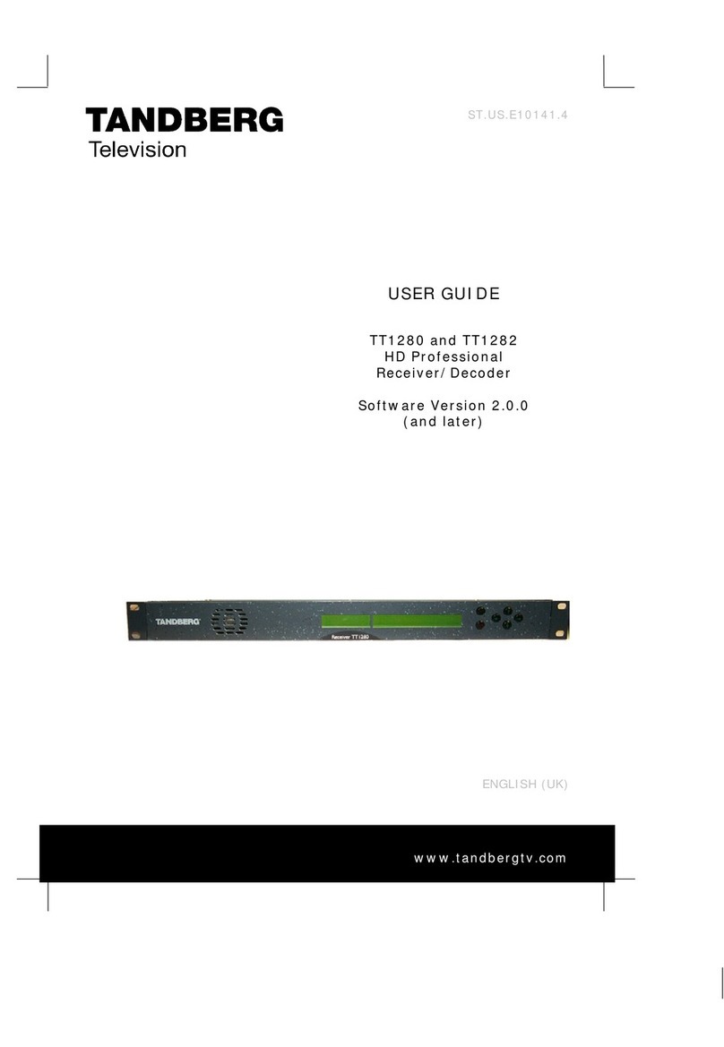TANDBERG TT1282 user guide