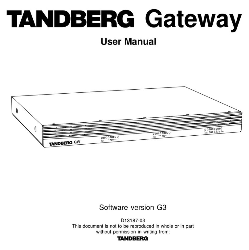 TANDBERG D13187-03 user manual