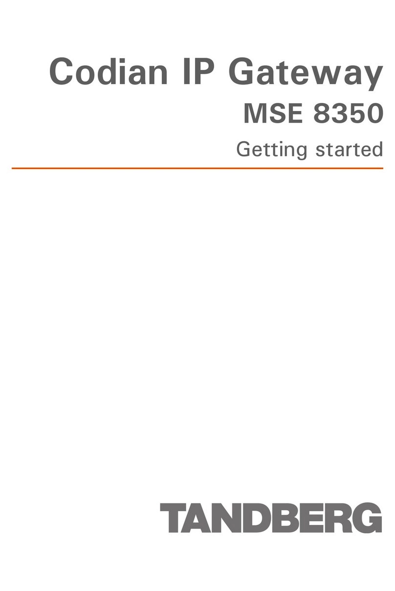 TANDBERG MSE 8350 Getting started guide