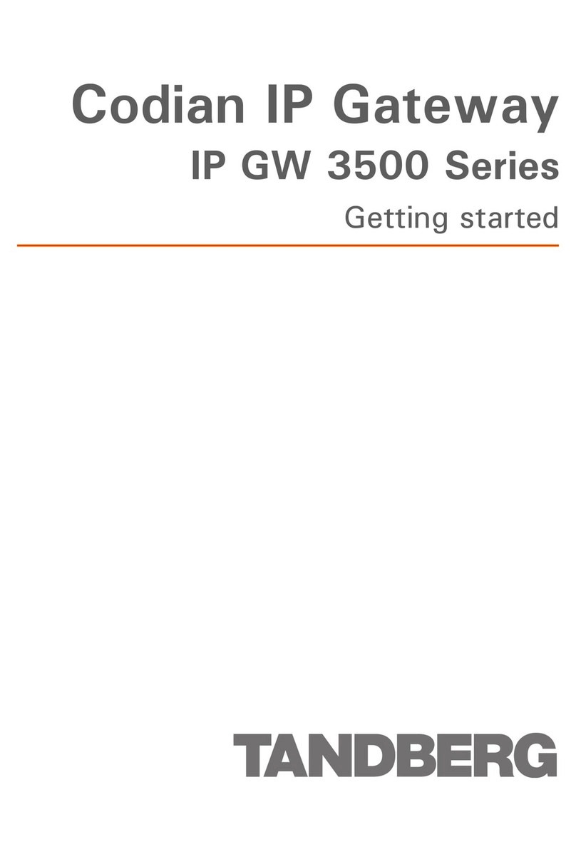 TANDBERG IP GW 3500 Series Getting started guide