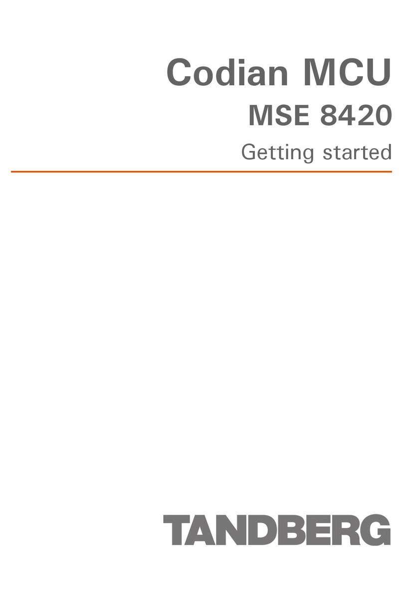 TANDBERG Codian MCU MSE 8420 User manual