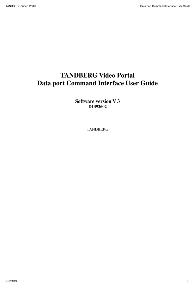 TANDBERG D1392602 user guide