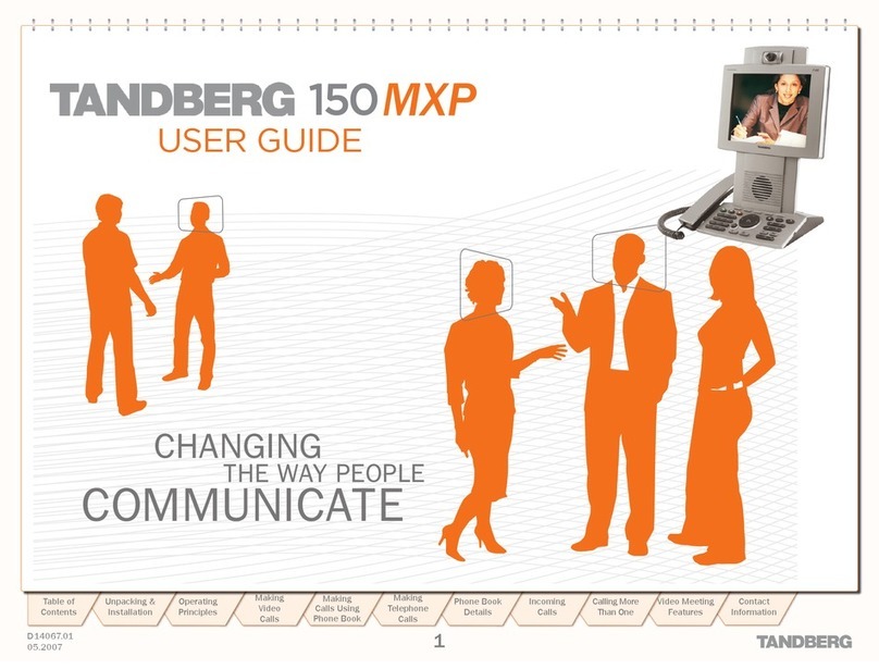 TANDBERG 150 MXP user guide