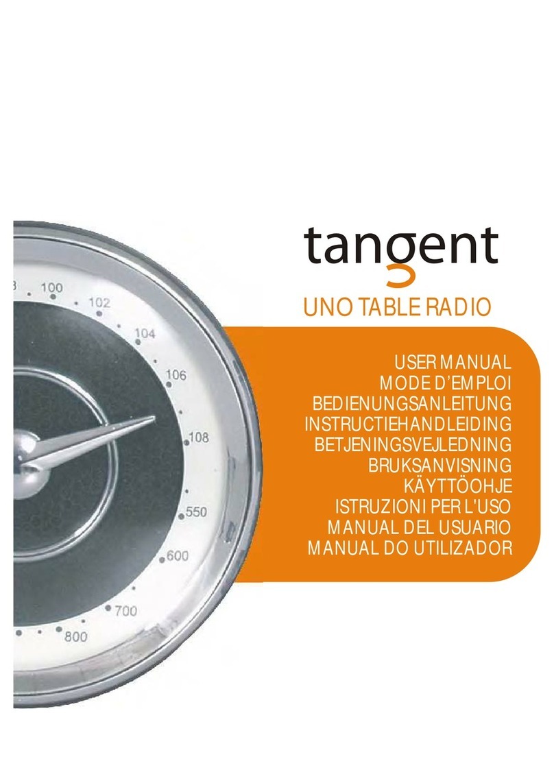 Tangent Uno Table Radio User manual Tangent Uno Table Radio User manual
