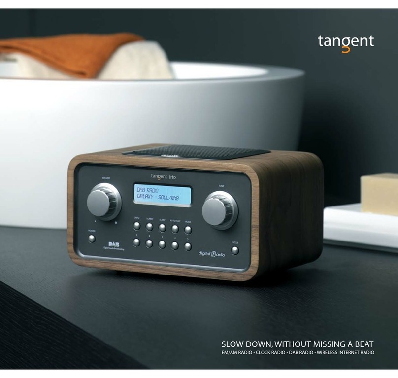 Tangent FM/AM Radio Clock User manual