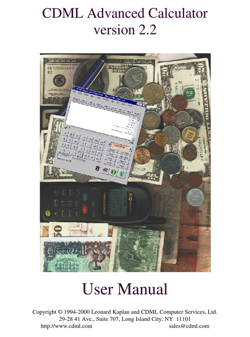 CDML Advanced Calculator 2.2 user manual
