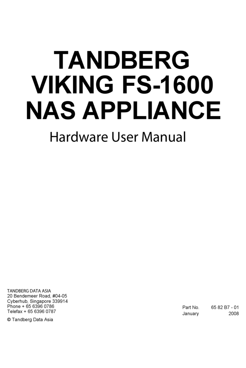TANDBERG Viking FS-1600 Hardware user manual TANDBERG Viking FS-1600 Hardware user manual