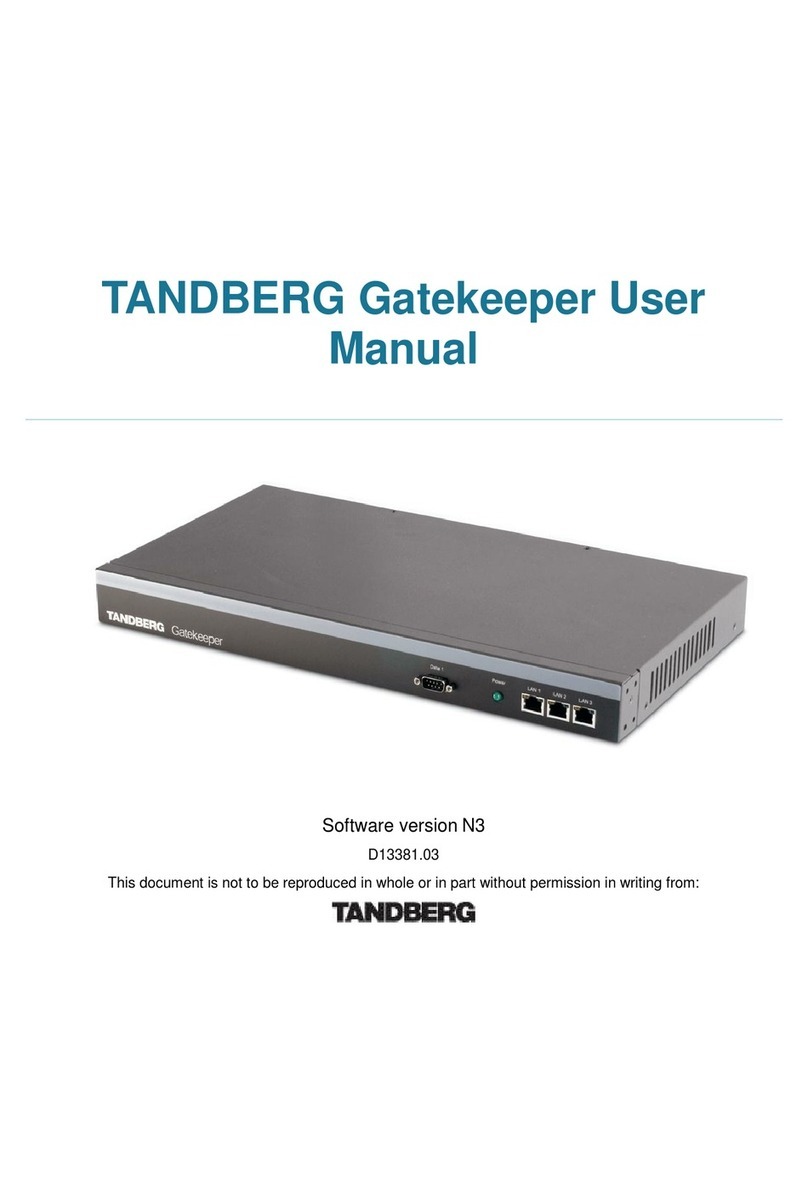TANDBERG N3 User manual