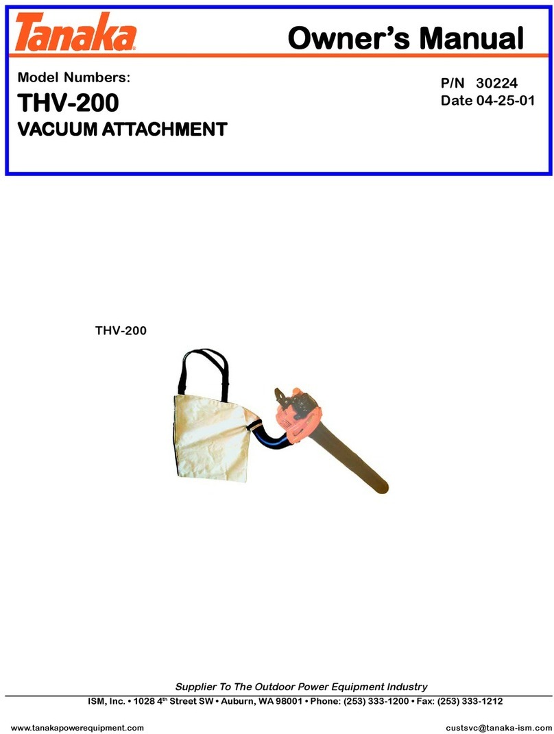 Tanaka THV-200 owner's manual