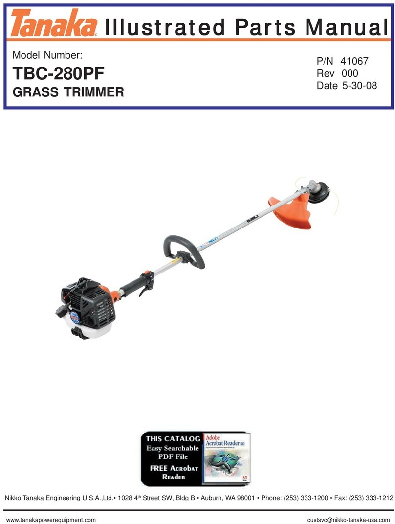 Tanaka TBC-280PF Illustrated parts manual