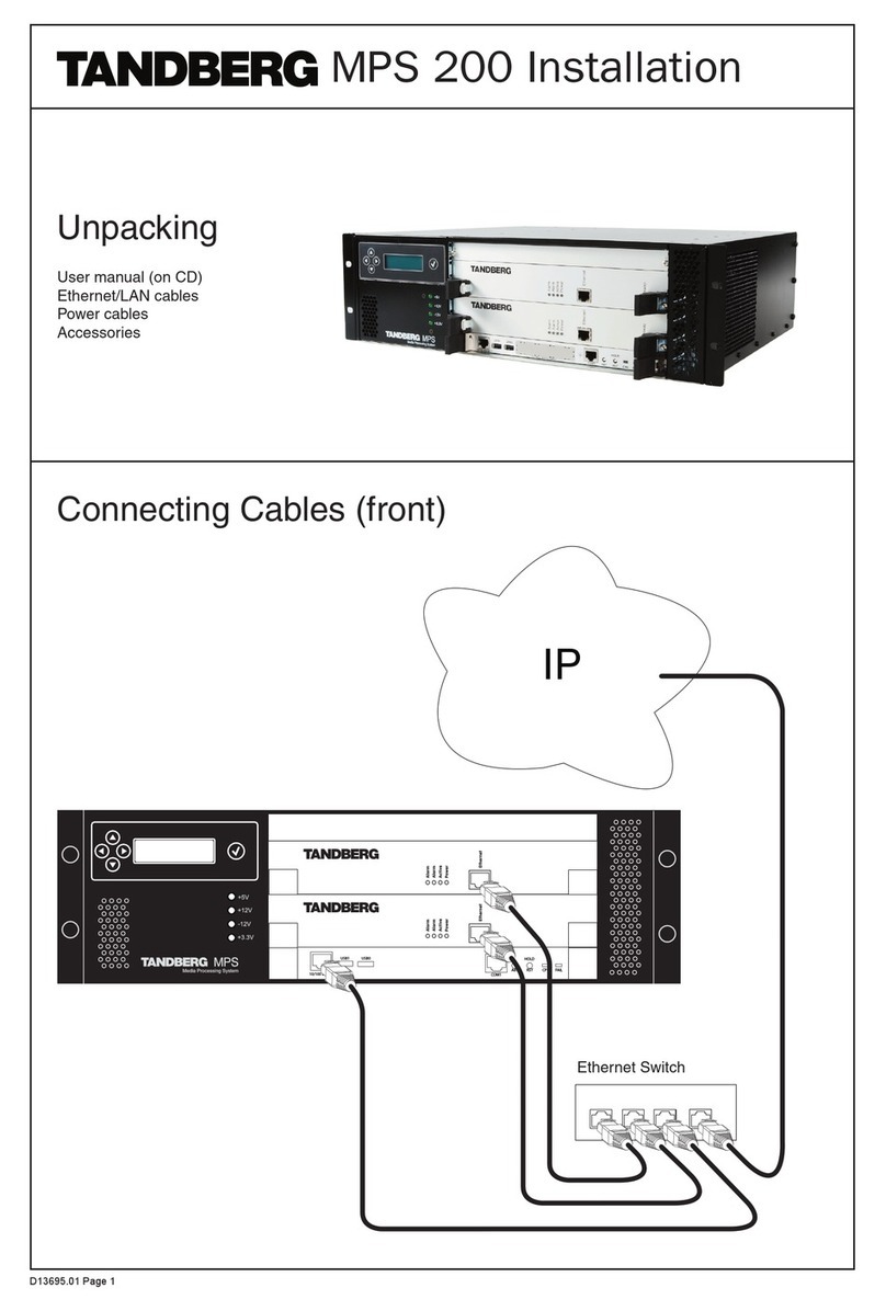 TANDBERG MPS 200 User manual