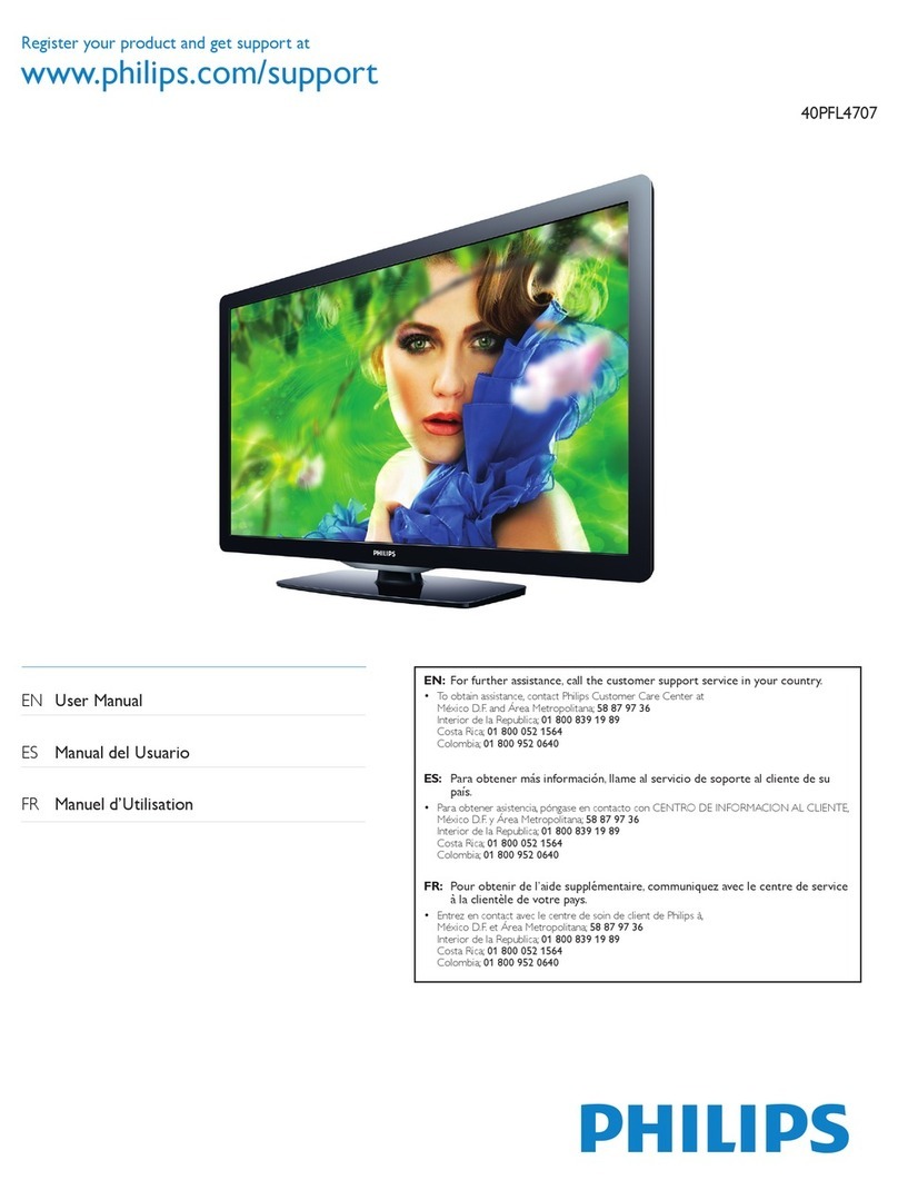 Philips 40PFL4707/F8 User manual
