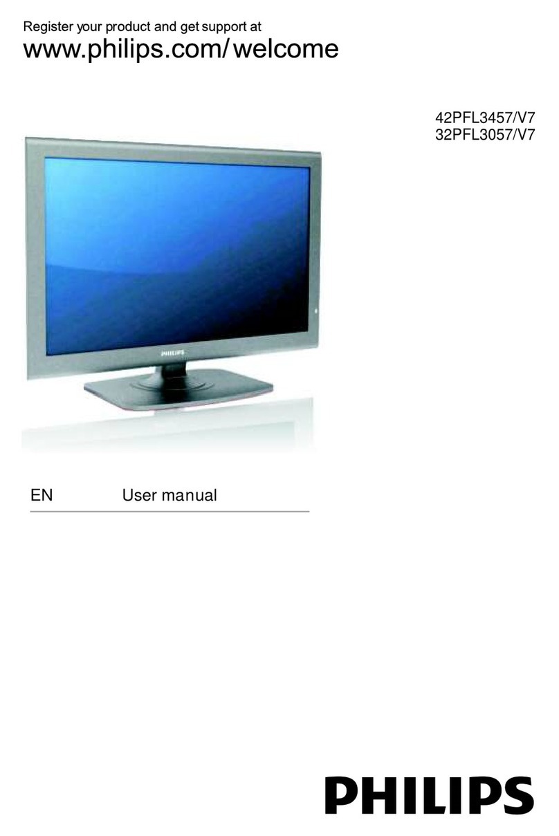 Philips 42PFL3457/V7 User manual Philips 42PFL3457/V7 User manual