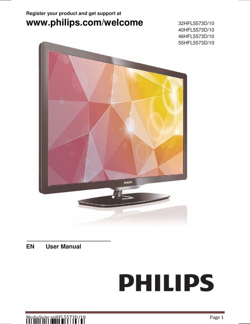 Philips 46HFL5573D/10 User manual