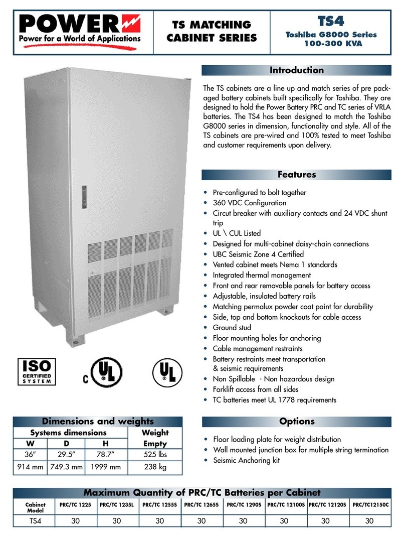Toshiba Power TS4 Specifications Toshiba Power TS4 Specifications