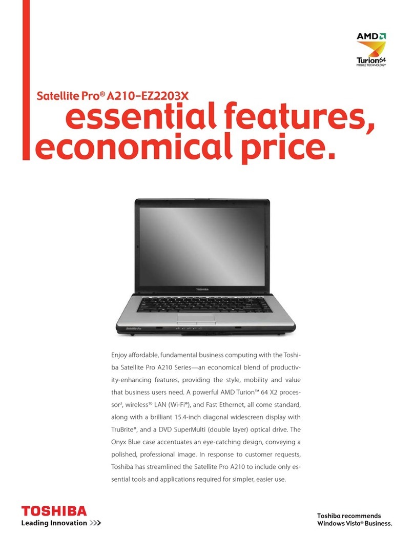 Toshiba Satellite Pro A210-EZ2203X Specifications