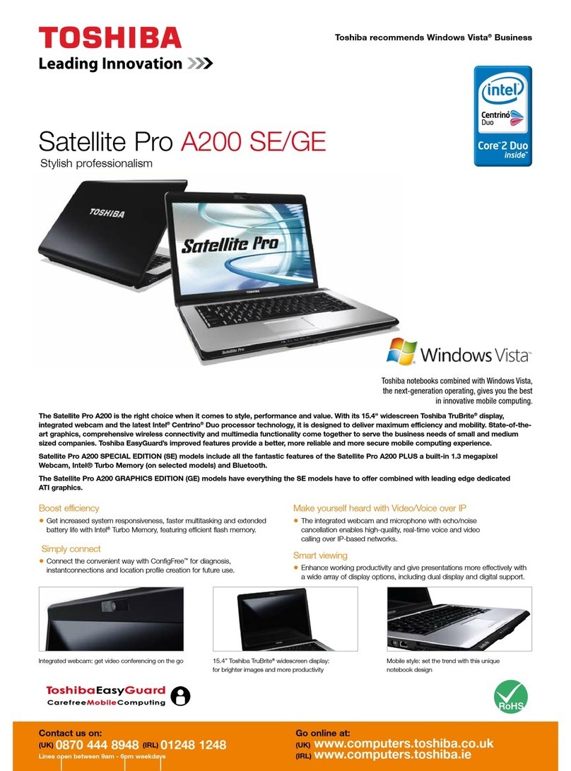 Toshiba A200 GE User manual