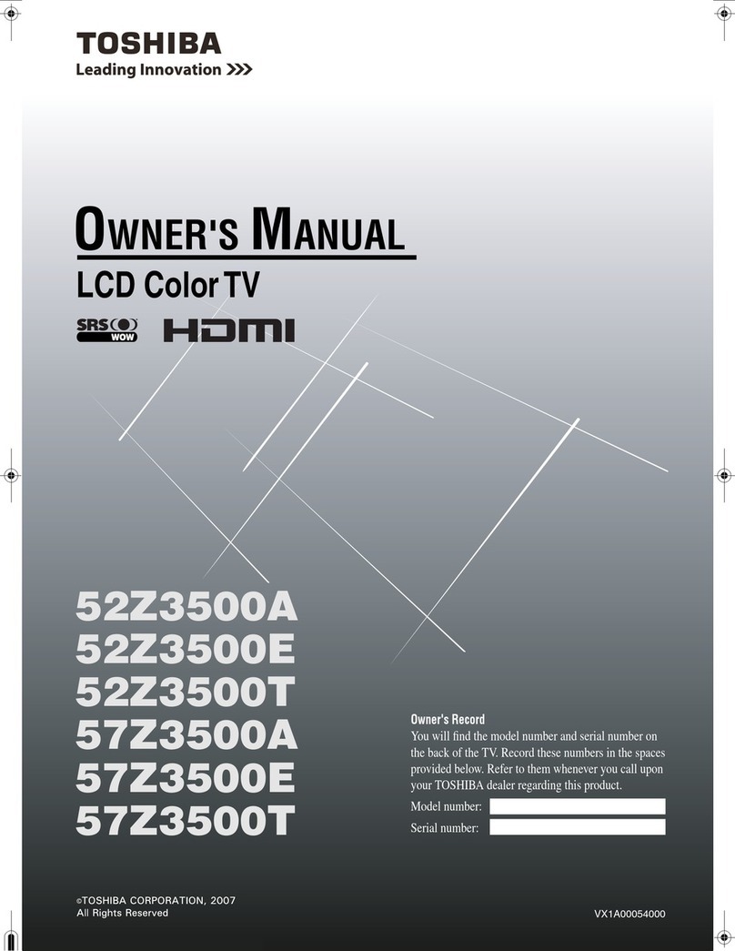 Toshiba 52Z3500A User manual