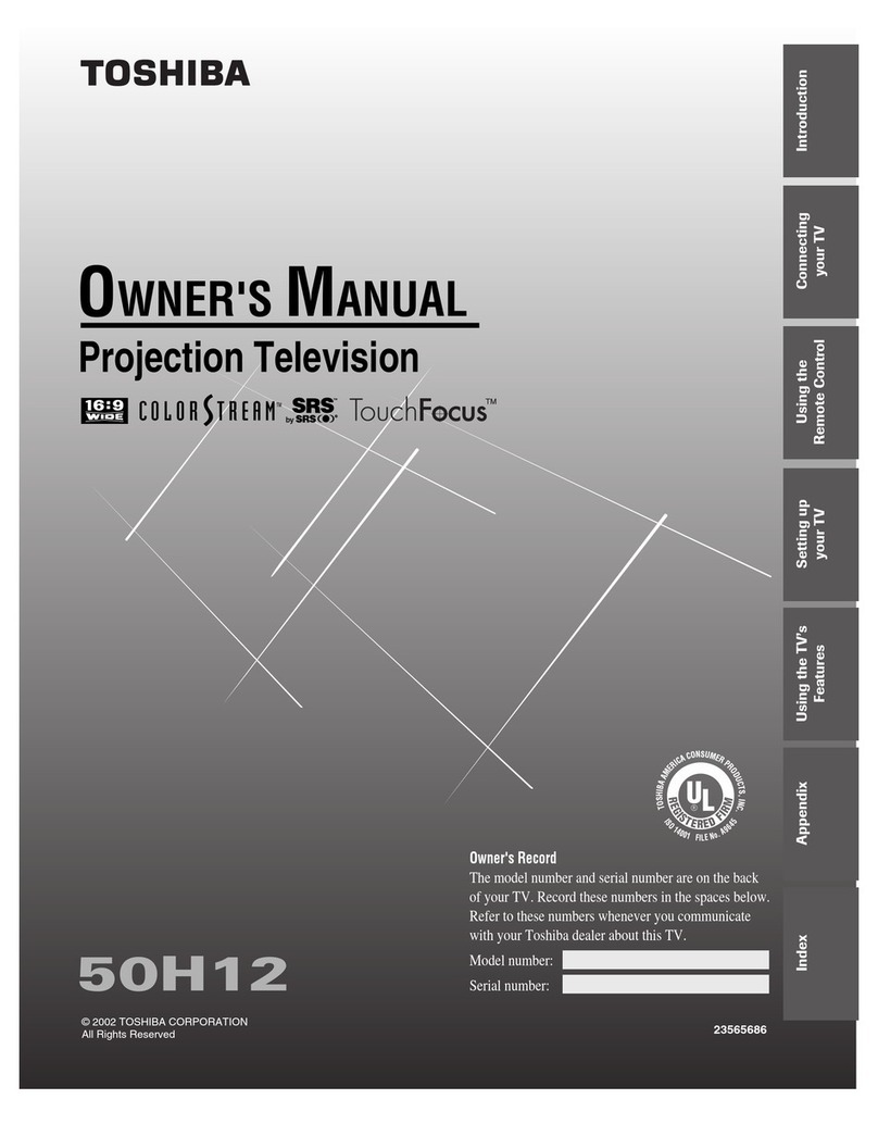 Toshiba 50H12 owner's manual