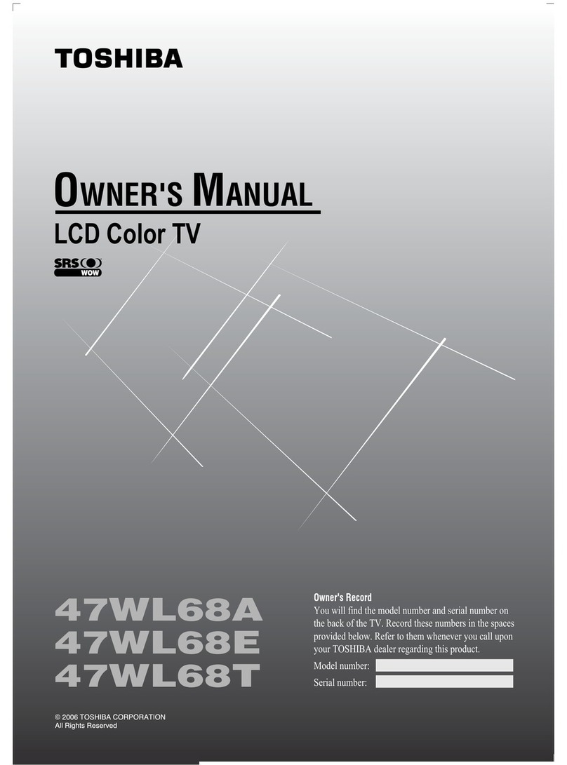 Toshiba 47WL68A User manual