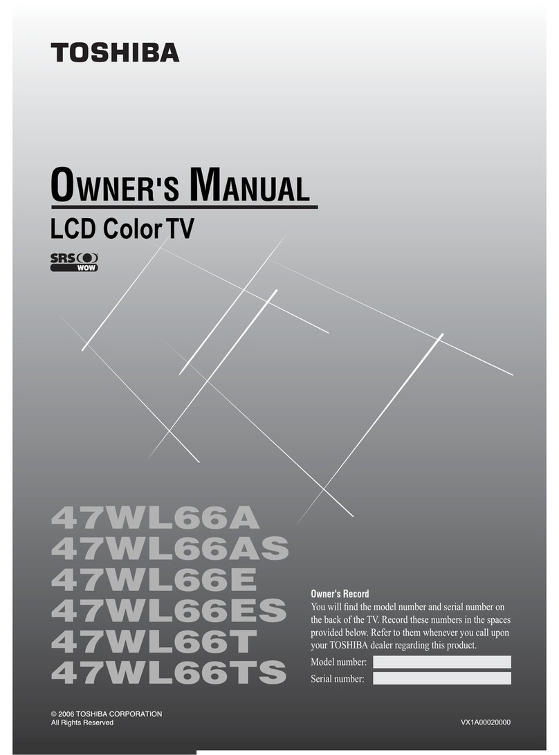Toshiba 47WL66A User manual