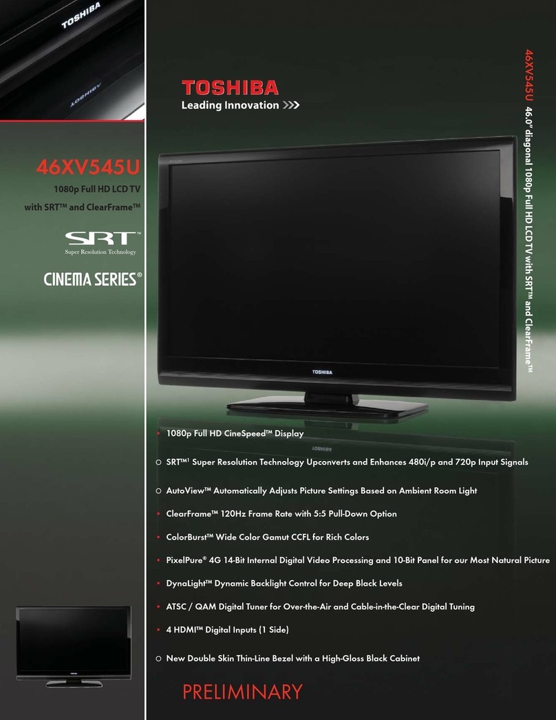 Toshiba Regza 46XV545U User manual