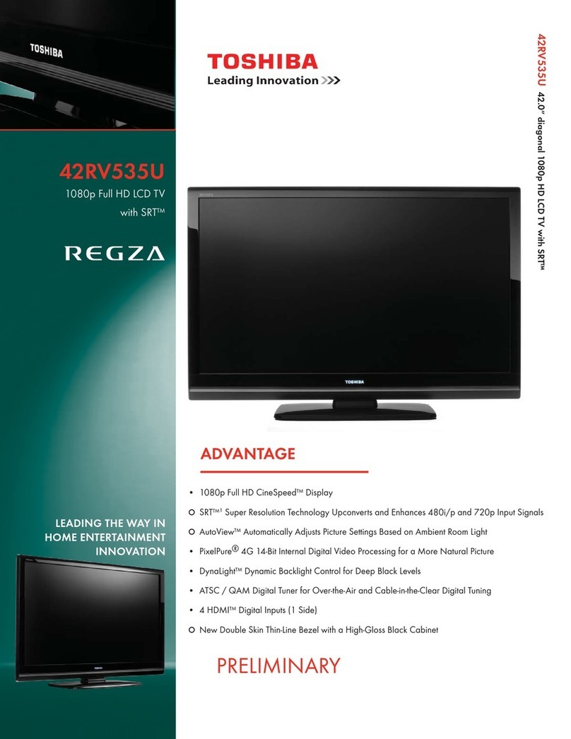 Toshiba REGZA 42RV535U User manual