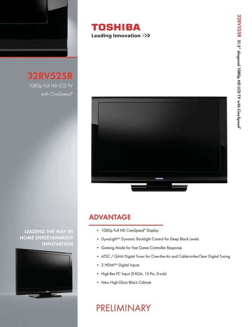 Toshiba REGZA 32RV525R User manual Toshiba REGZA 32RV525R User manual