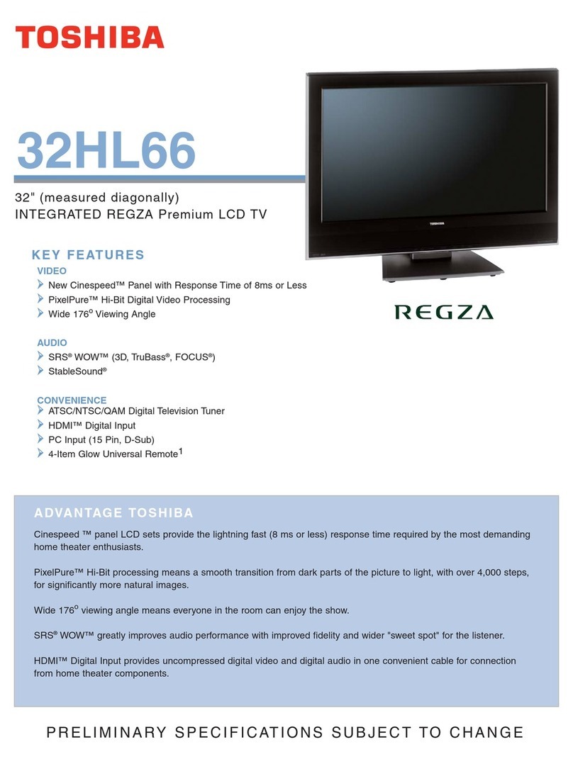 Toshiba REGZA 32HL66 User manual