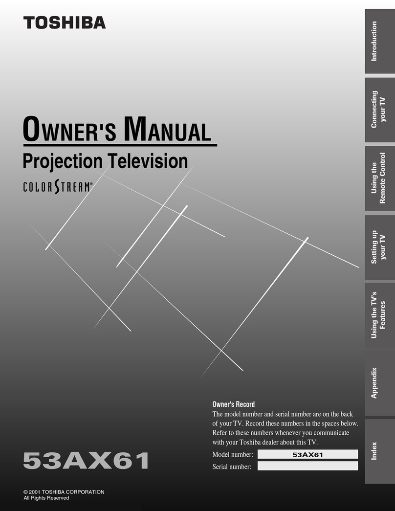 Toshiba 53AX61 User manual Toshiba 53AX61 User manual