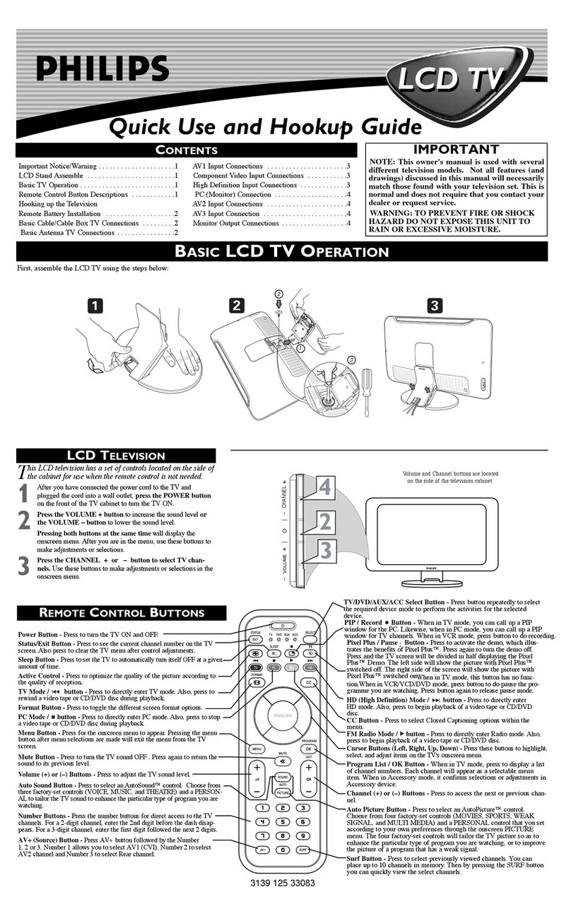 Philips 26PF9966/37 User manual