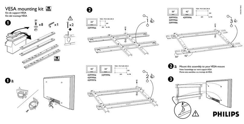 Philips 30PF9946D/37 Installation instructions manual