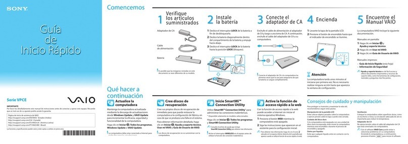 Sony VAIO VPCEA21FX/BI User manual