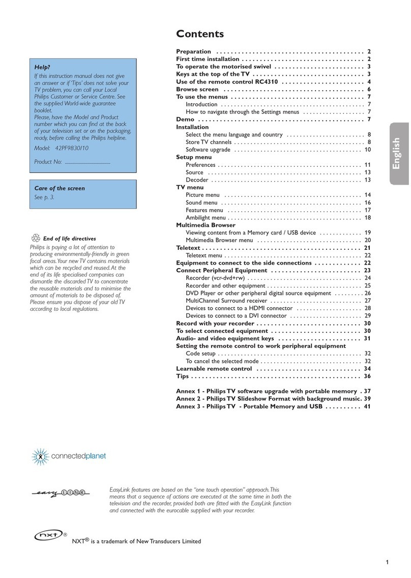 Philips Cineos 42PF9730/10 User manual